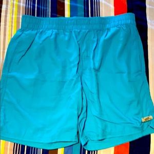 Blue Ron Jon swim trunks